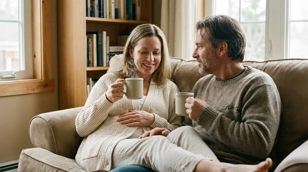 Persone che si rilassano proteggendo il proprio benessere intestinale, simbolo della connessione intestino-cervello.