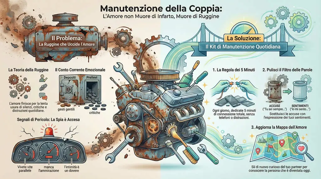 Infografica sulla manutenzione della coppia