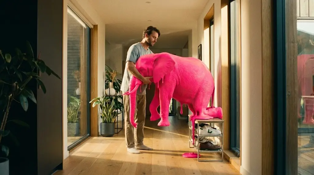 Uomo usa tecnica dei loci palazzo della memoria visualizzando oggetti strani in casa.