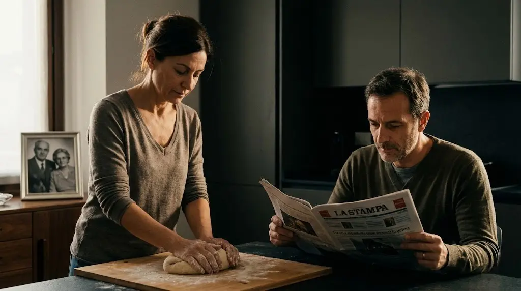 Persone che praticano elaborazione del lutto attraverso attività manuale e memoria