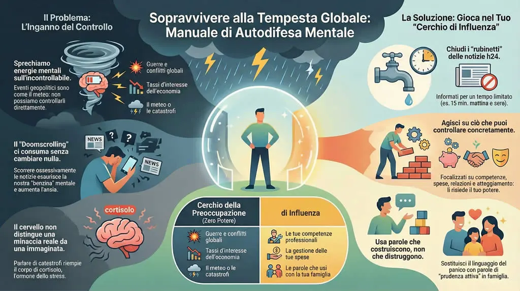 Infografica su come sopravvivere alla tempesta globale