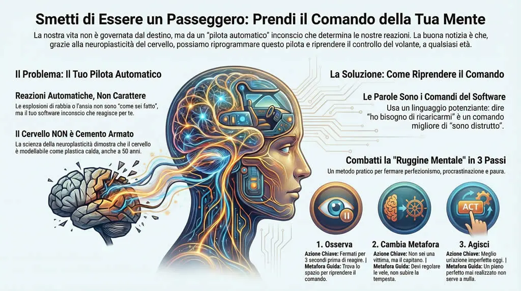 Infografica, sull'inconscio. Prendi il controllo della tua mente.
