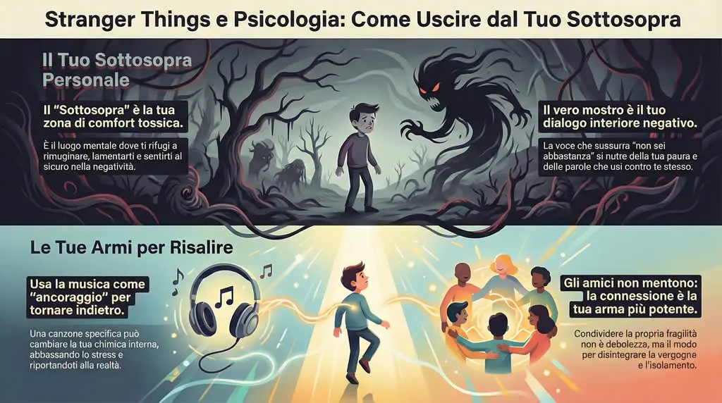 Infografica sulla correlazione Stranger Things-Psicologia