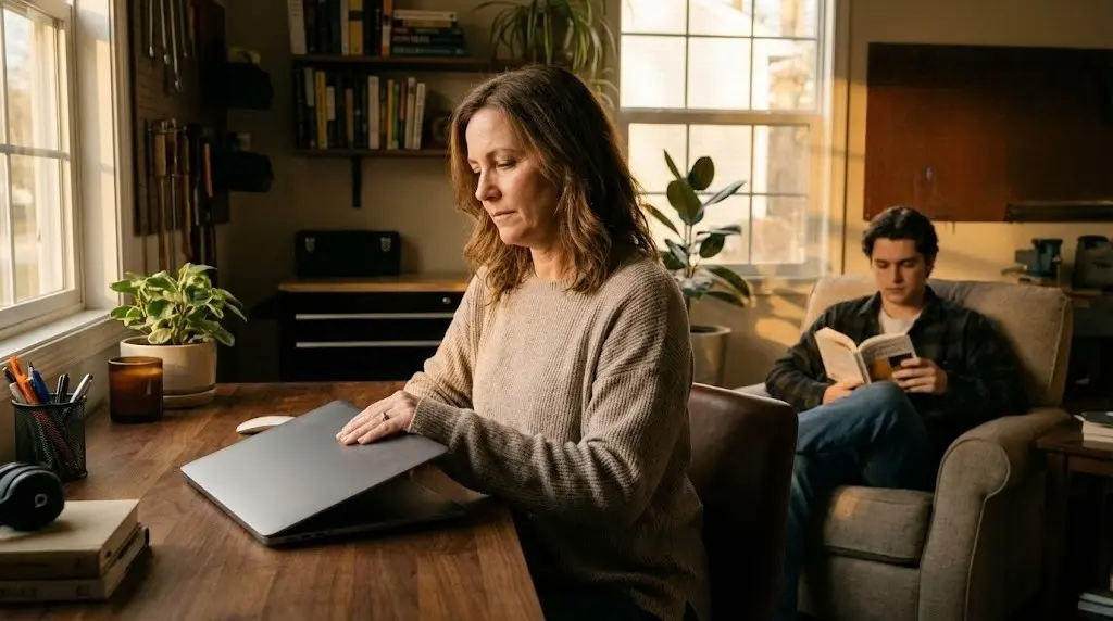 Donna e giovane uomo che allenano la resilienza pratica nel quotidiano.