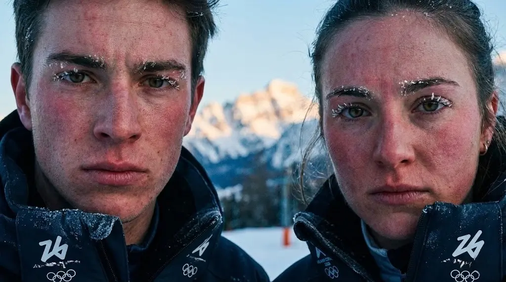 Motivazione e determinazione negli occhi di chi punta a un obiettivo ambizioso a Milano Cortina 2026.